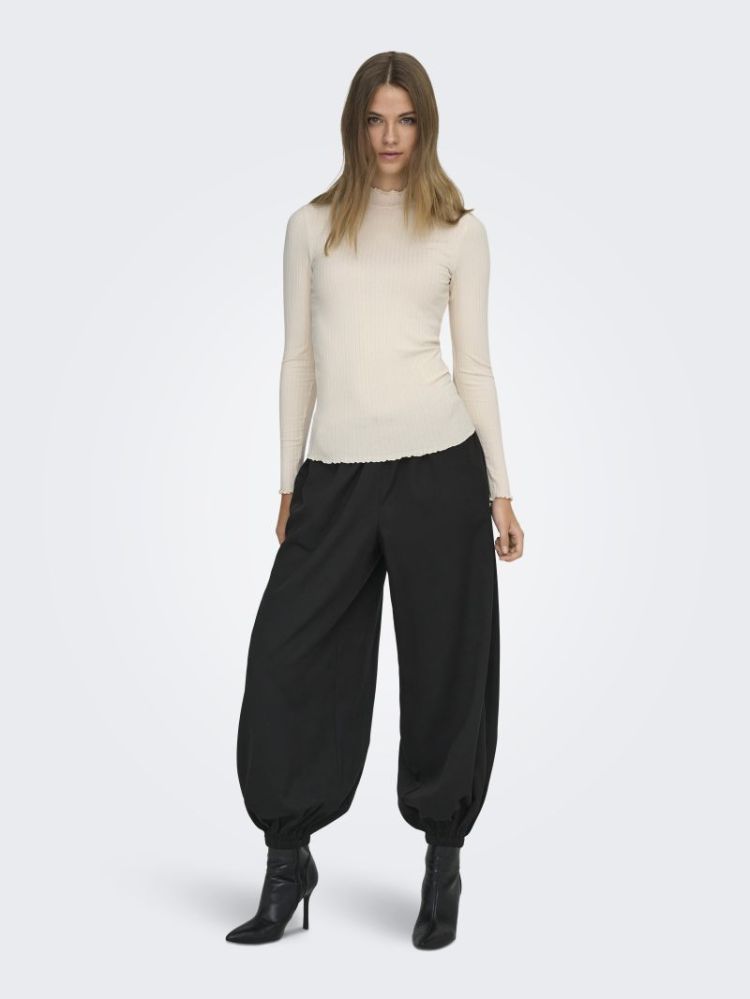 JDYFRANSISKA L/S HIGHNECK TOP 196844 Whitecap