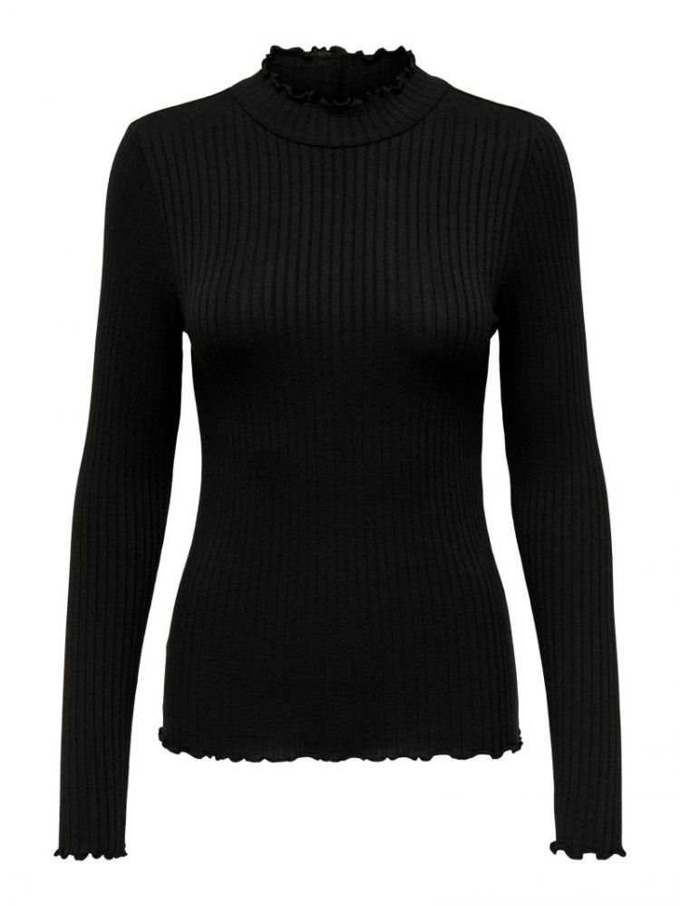JDYFRANSISKA L/S HIGHNECK TOP  177911 Black