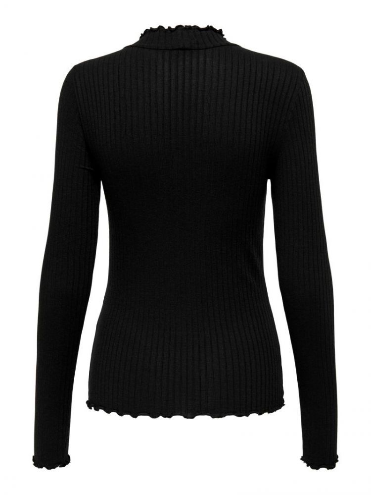 JDYFRANSISKA L/S HIGHNECK TOP  177911 Black