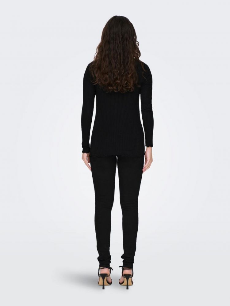 JDYFRANSISKA L/S HIGHNECK TOP  177911 Black