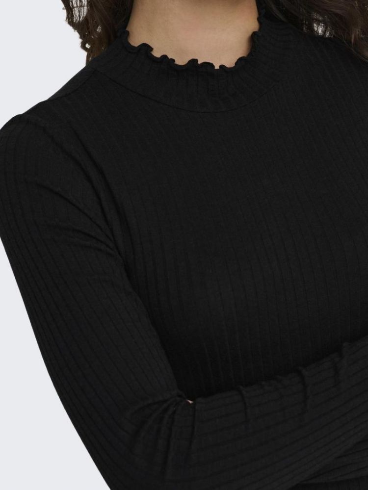 JDYFRANSISKA L/S HIGHNECK TOP  177911 Black