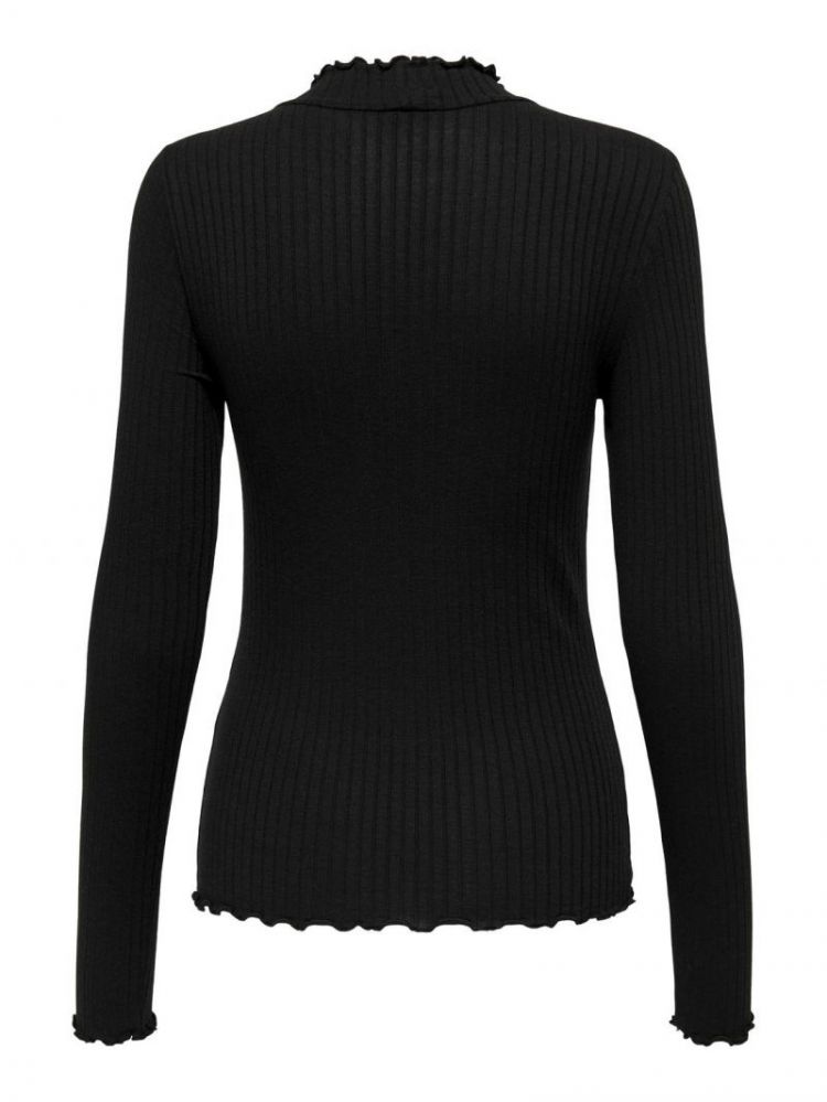 JDYFRANSISKA L/S HIGHNECK TOP  177911 Black