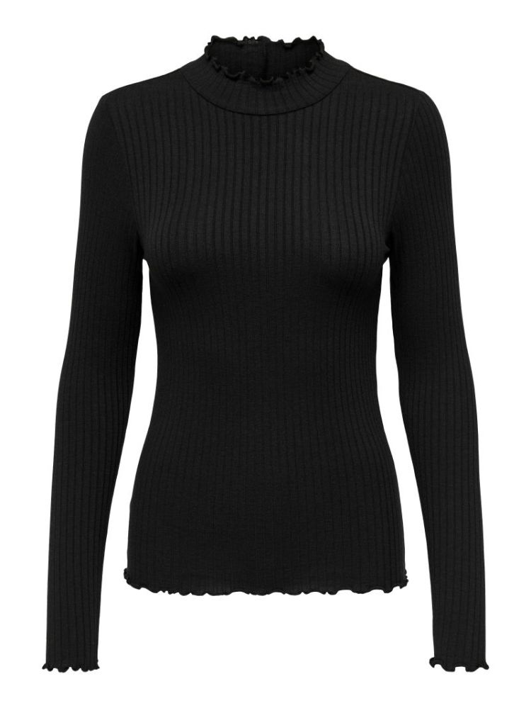 JDYFRANSISKA L/S HIGHNECK TOP  177911 Black