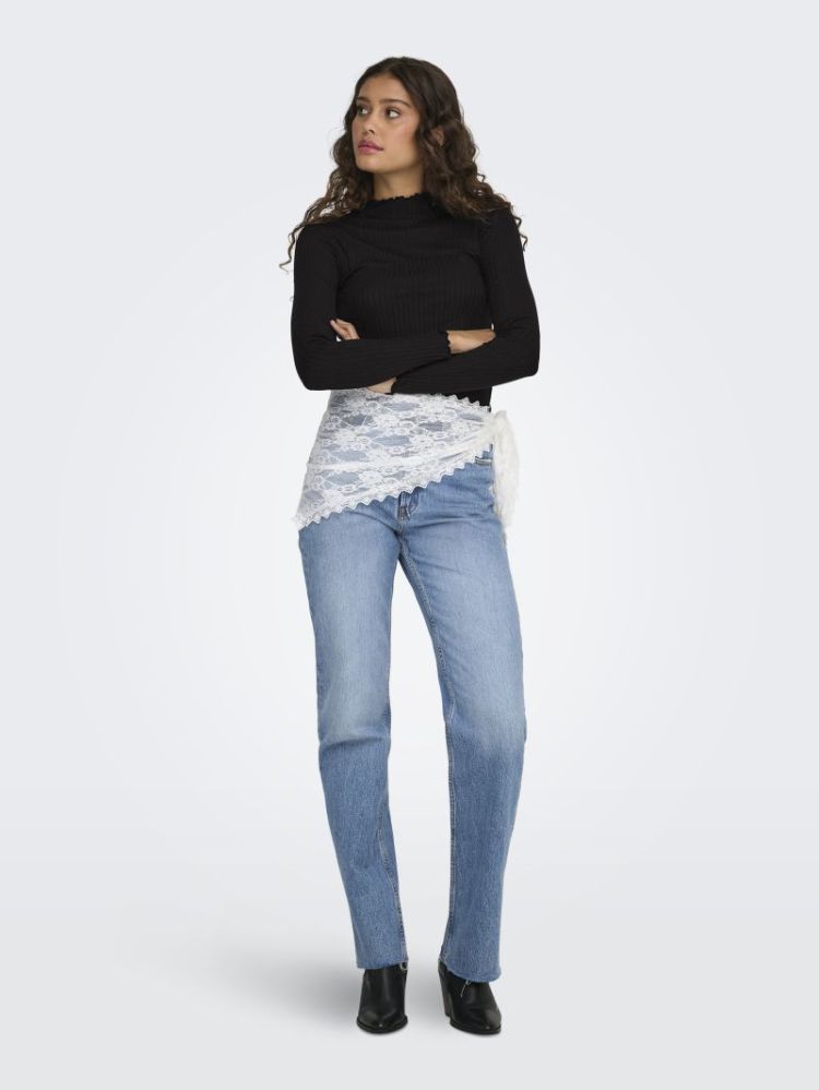 JDYFRANSISKA L/S HIGHNECK TOP  177911 Black