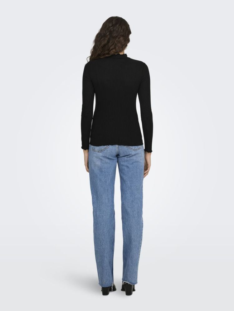 JDYFRANSISKA L/S HIGHNECK TOP  177911 Black