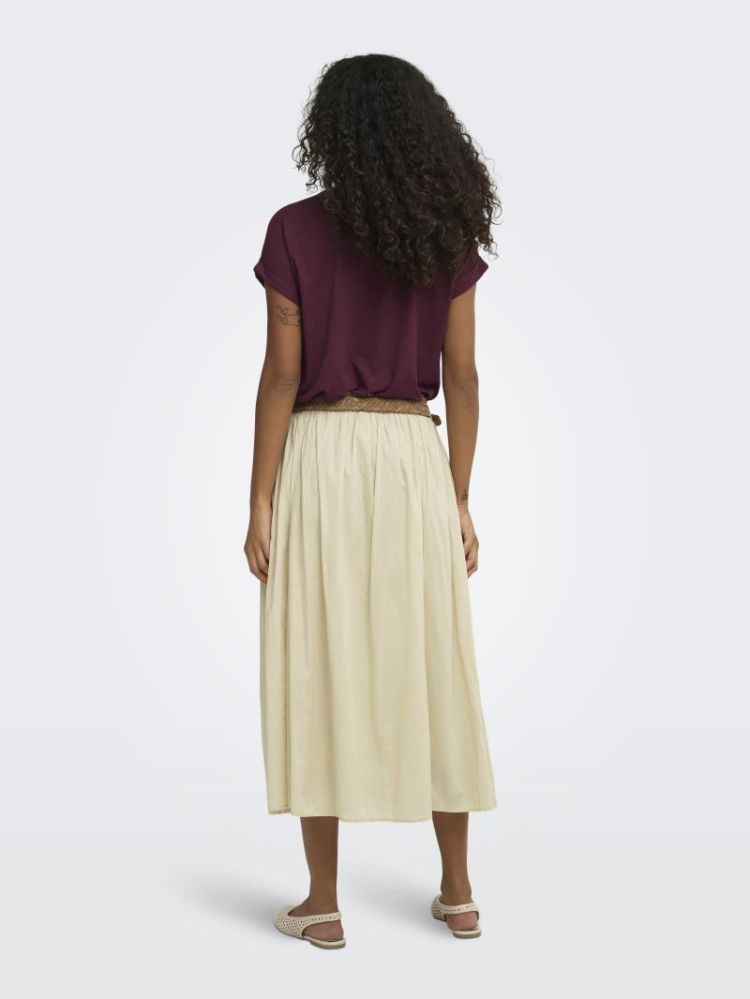 ONLMOSTER S/S O-NECK TOP NOOS 294455 Maroon B