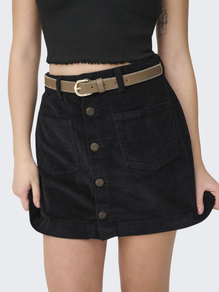 ONLAMAZING HW CORD SKIRT PNT N 177911 Black