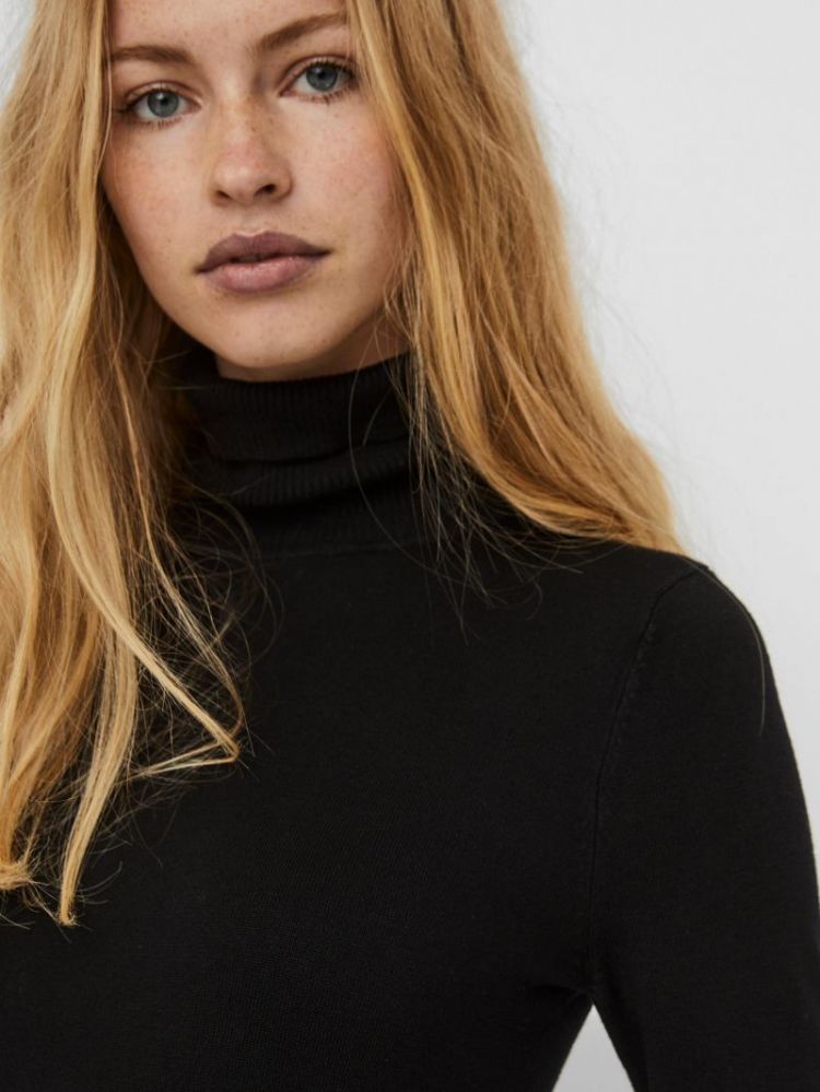 VMGLORY LS ROLLNECK BLOUSE GA  177868 Black