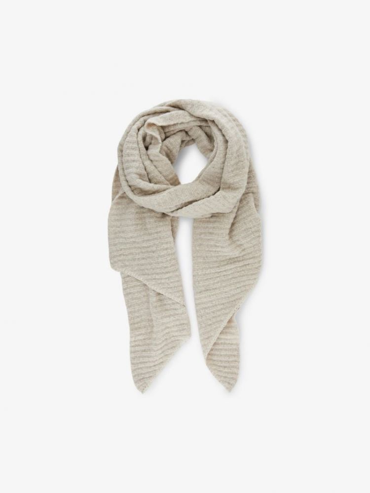 PCPYRON STRUCTURED LONG SCARF  188926 Whitecap