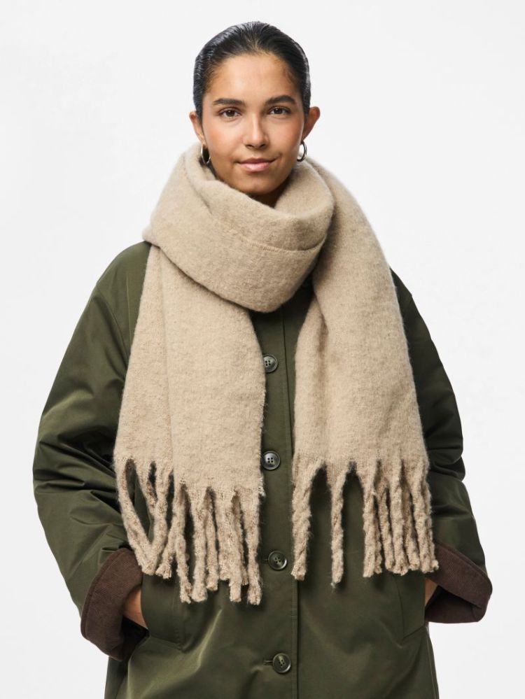PCNIKITA LONG SCARF NOOS BC 194638 Silver M