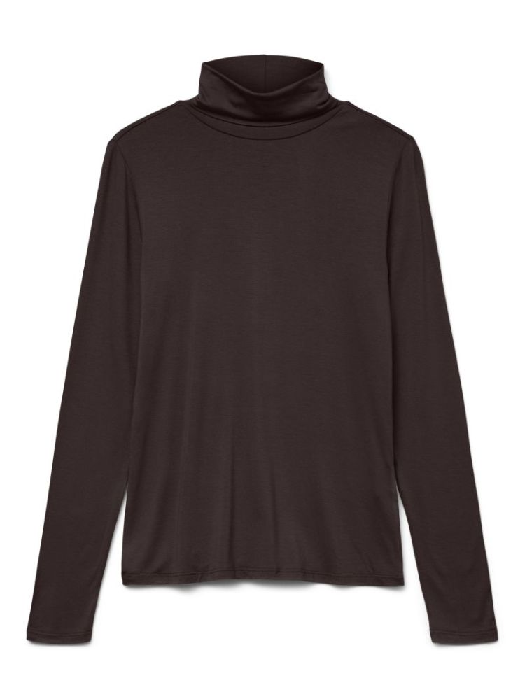 VMALBERTE LS ROLLNECK TOP JRS  297957 Chocolat