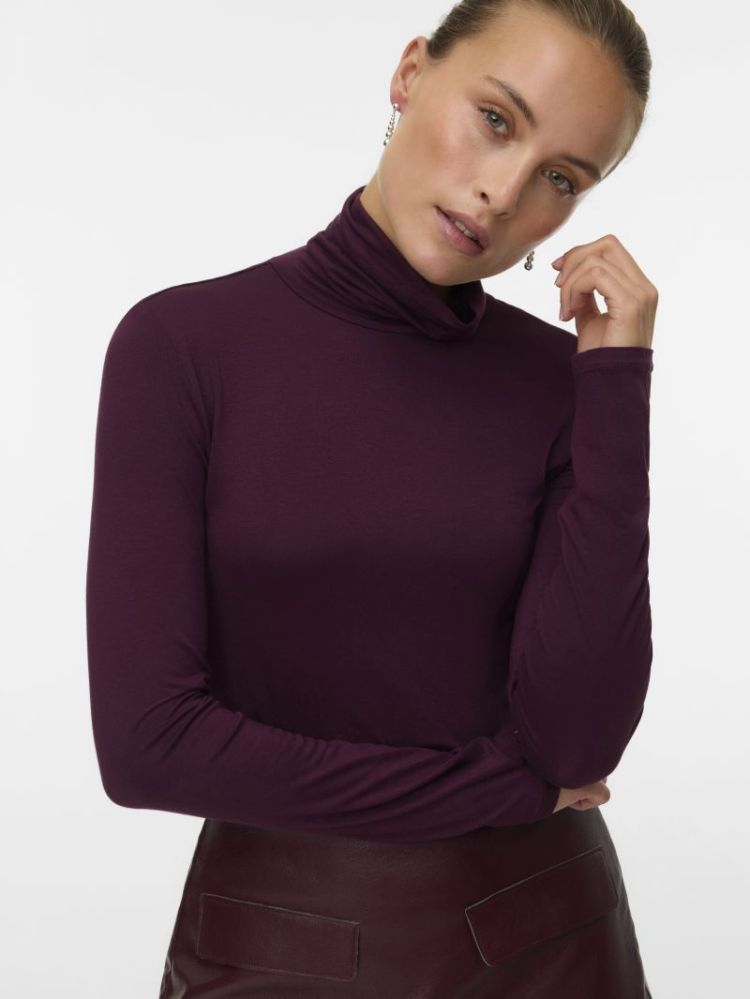 VMALBERTE LS ROLLNECK TOP JRS  186320 Winetast