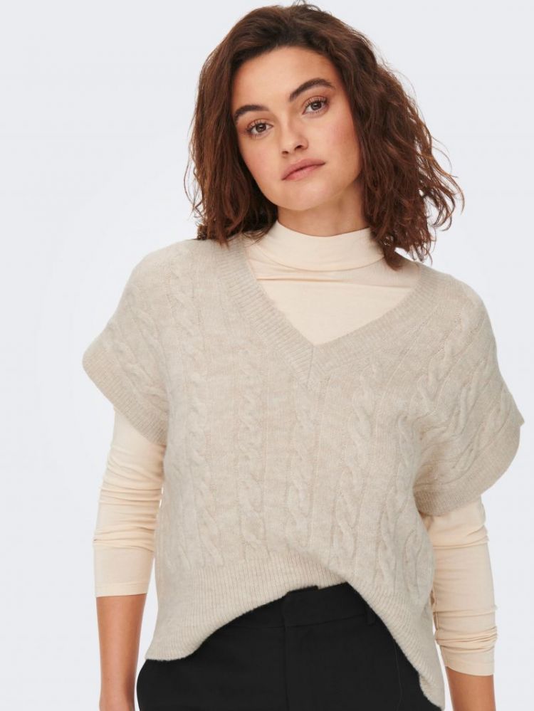 ONLMELODY VEST KNT NOOS 177935001 Oatme