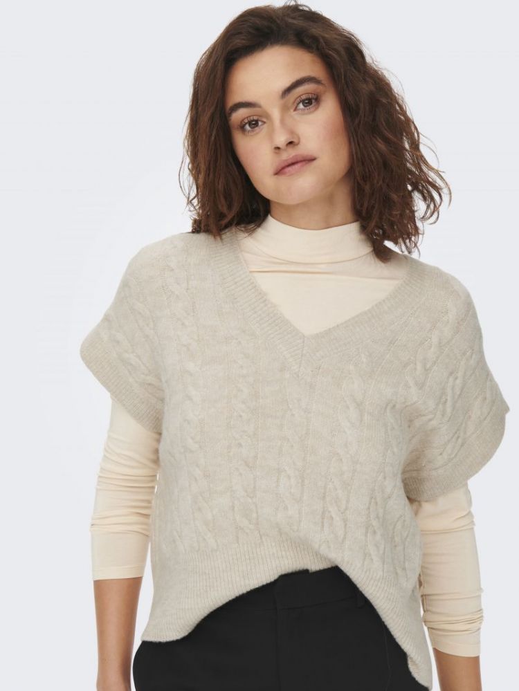 ONLMELODY VEST KNT NOOS 177935001 Oatme