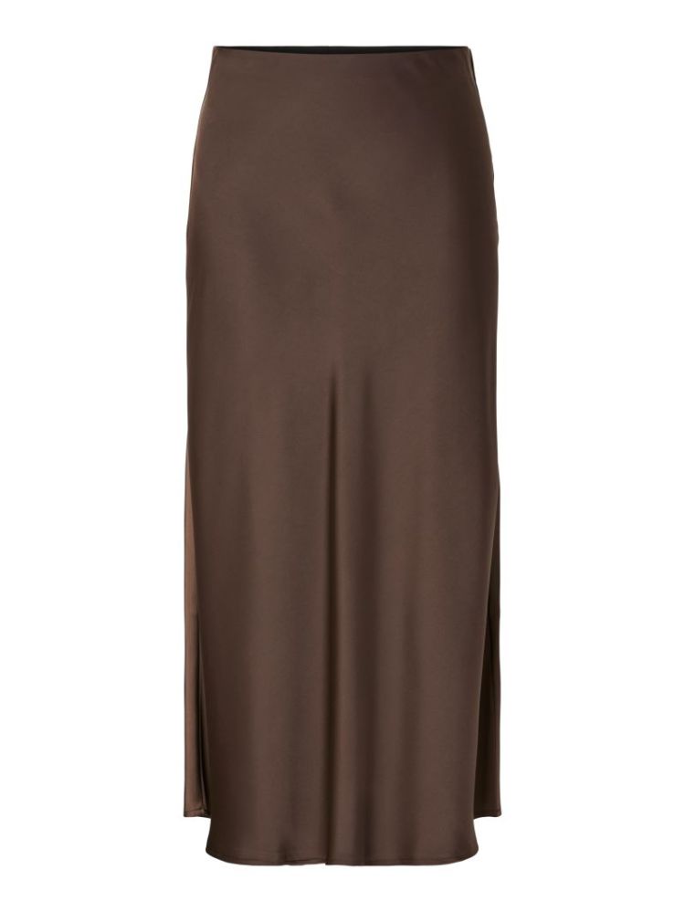 YASPELLA HW MIDI SKIRT S. NOOS 298838 Chocolat