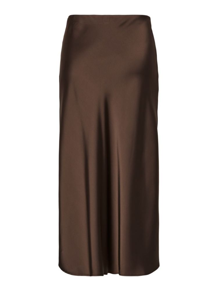 YASPELLA HW MIDI SKIRT S. NOOS 298838 Chocolat