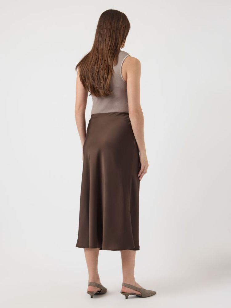 YASPELLA HW MIDI SKIRT S. NOOS 298838 Chocolat