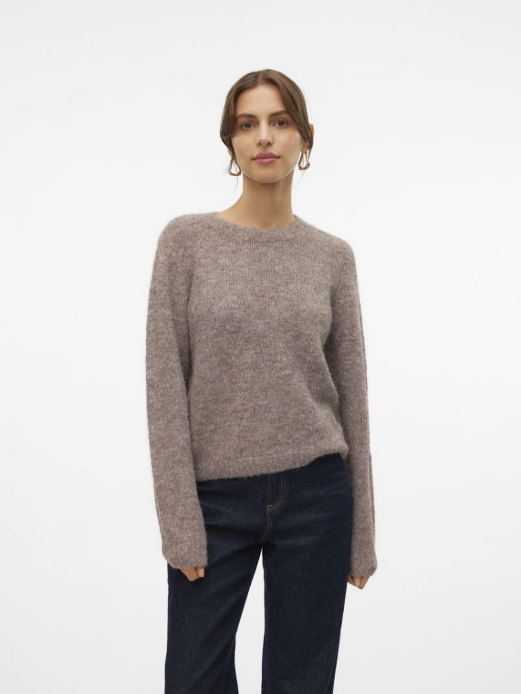 VMNOVAH LS O-NECK PULLOVER GA 292416001 Brown