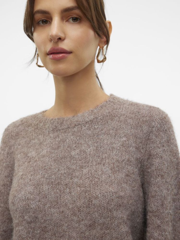 VMNOVAH LS O-NECK PULLOVER GA  292416001 Brown
