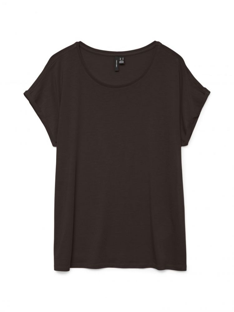 VMAVA PLAIN SS TOP GA JRS NOOS 297957 Chocolat