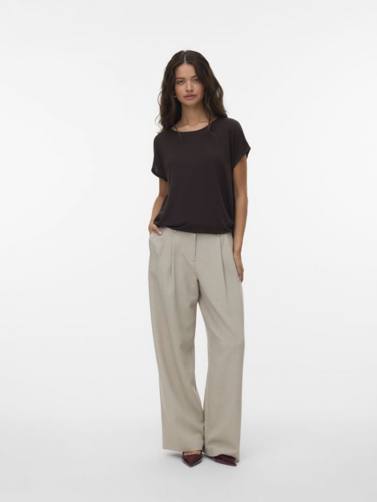 VMAVA PLAIN SS TOP GA JRS NOOS 297957 Chocolat