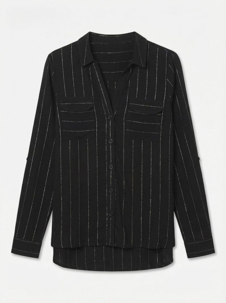 VMBUMPY LS GLITTER SHIRT WVN G 177868001 Black