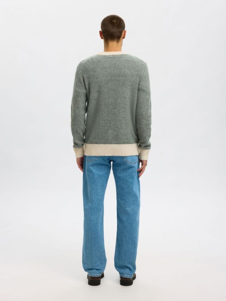 SLHRAI LS KNIT CREW NECK NOOS 181453008 Deep