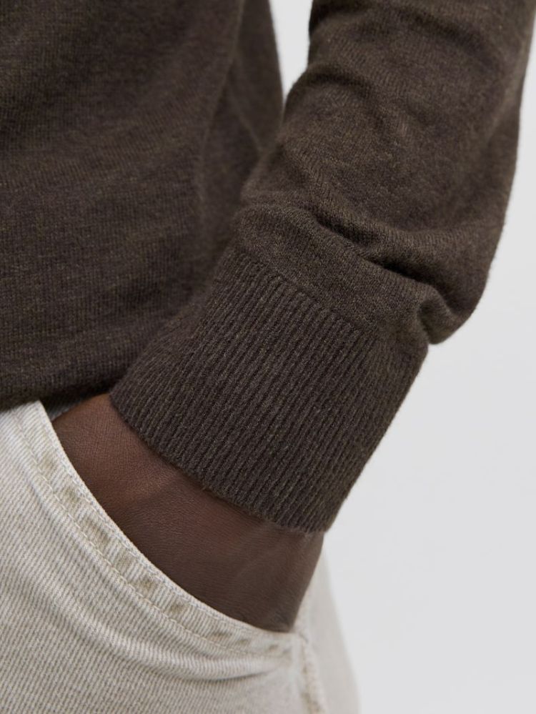 JJEEMIL KNIT ROLL NECK NOOS 175702005 Mulch