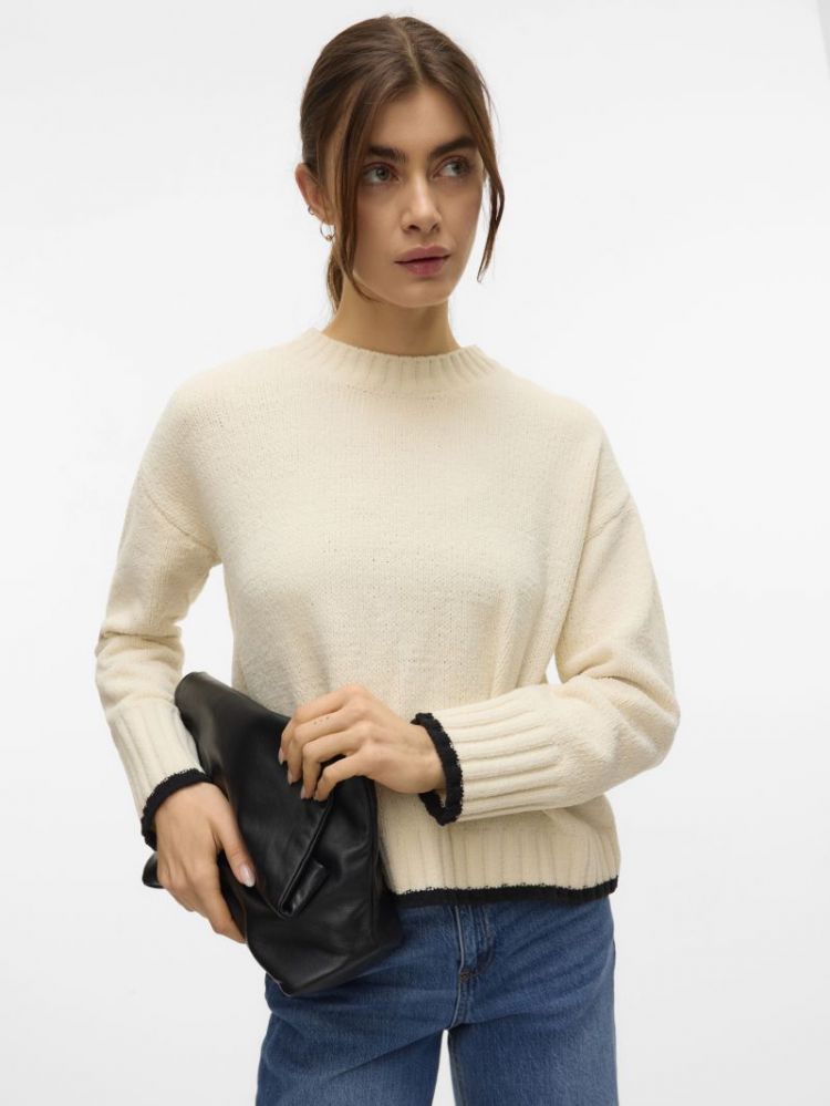 VMSHADOW LS O-NECK PULLOVER BO 222913001 Birch