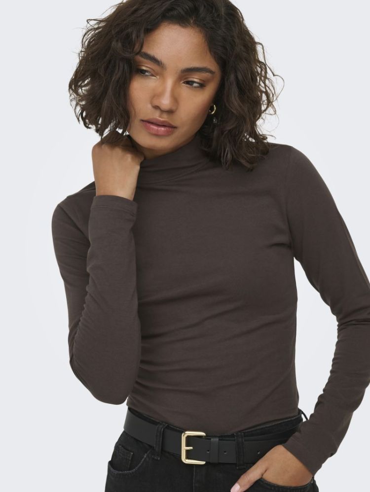 JDYAVA NEW TURTLENECK TOP JRS  244915 Chocolat