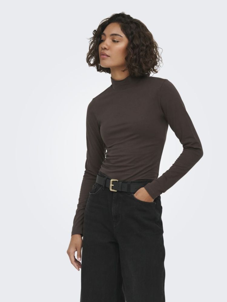 JDYAVA NEW TURTLENECK TOP JRS  244915 Chocolat
