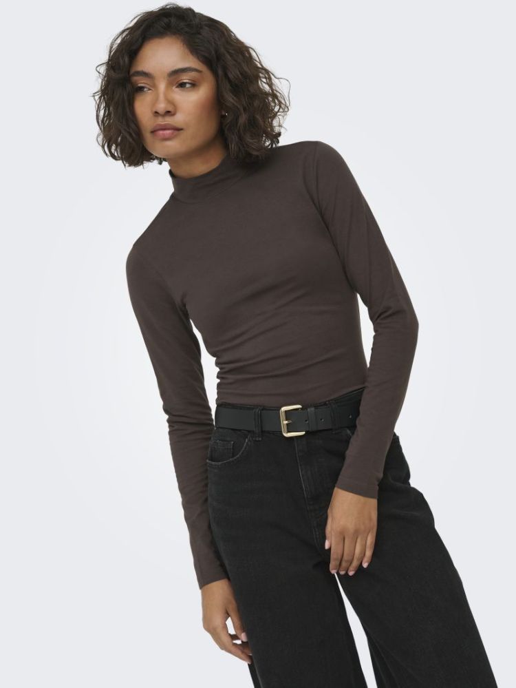 JDYAVA NEW TURTLENECK TOP JRS  244915 Chocolat