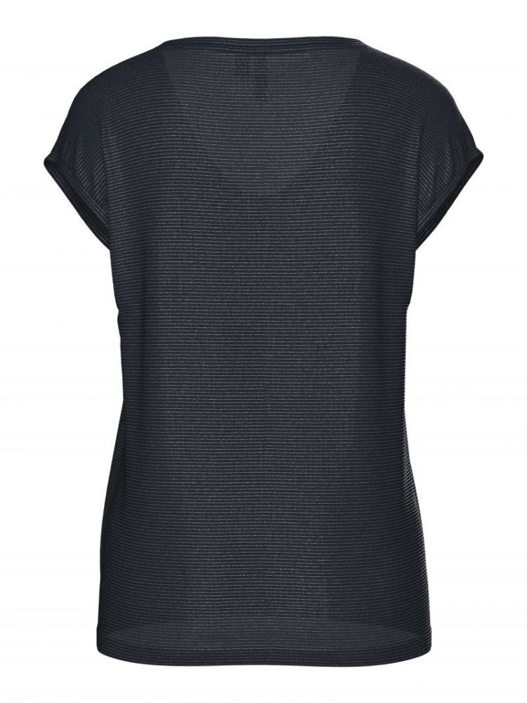 PCBILLO TEE LUREX STRIPES JRS 257855041 Sky C
