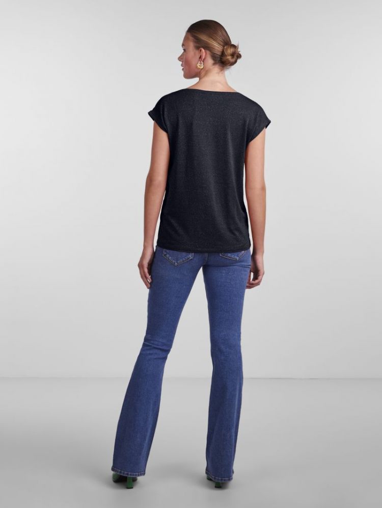 PCBILLO TEE LUREX STRIPES JRS 257855041 Sky C