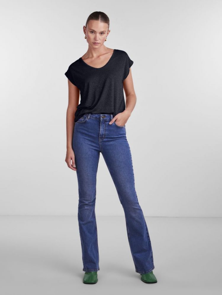 PCBILLO TEE LUREX STRIPES JRS  257855041 Sky C