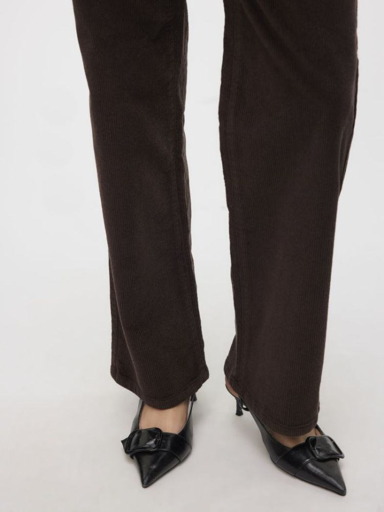 VMTESSA HR WIDE CORDUROY PANTS 297957 Chocolat