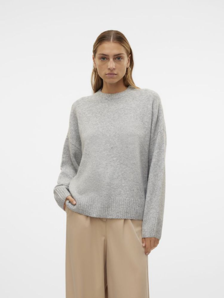 VMBOOM LS O-NECK PULLOVER GA N 178994 Light Gr