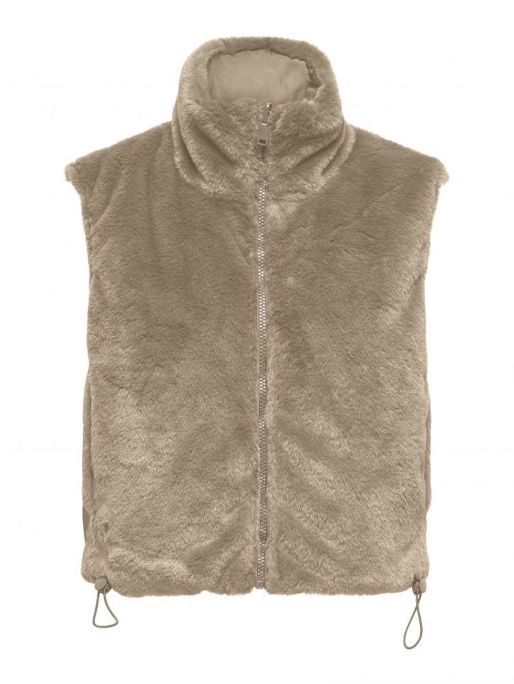ONLDANA LIFE FAUX FUR WAISTCOA 177927 Silver M
