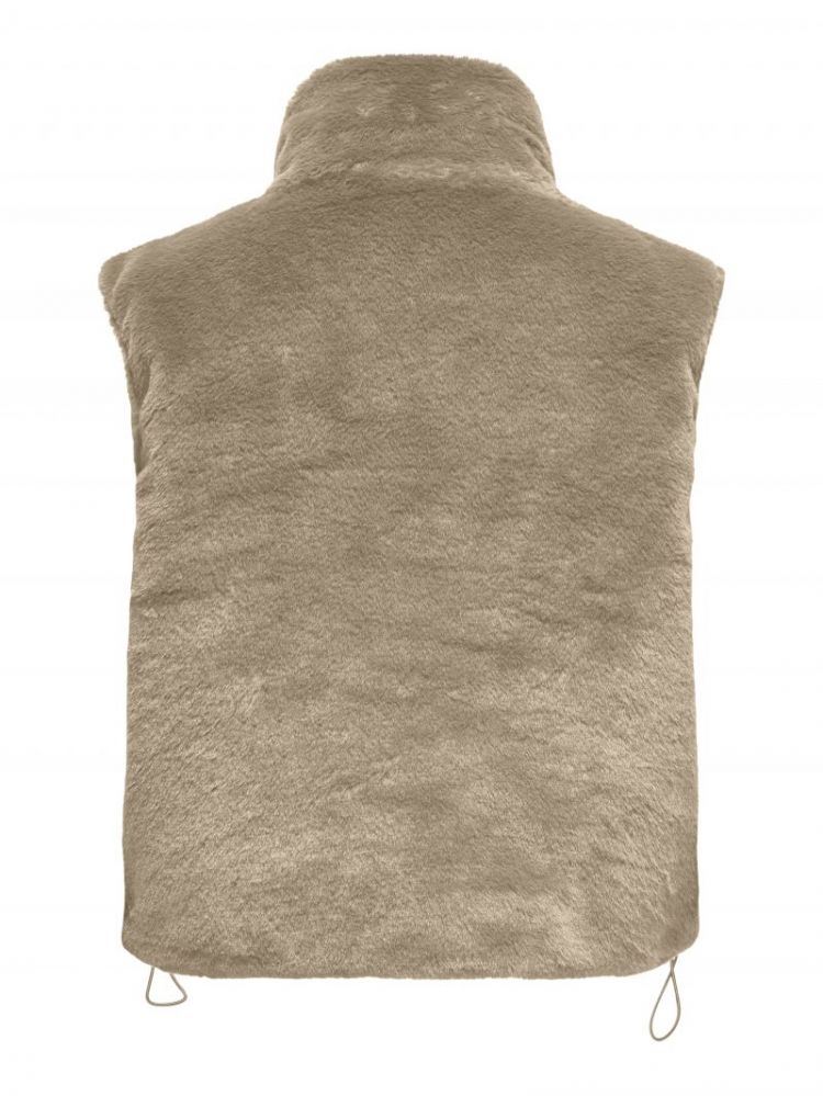 ONLDANA LIFE FAUX FUR WAISTCOA 177927 Silver M