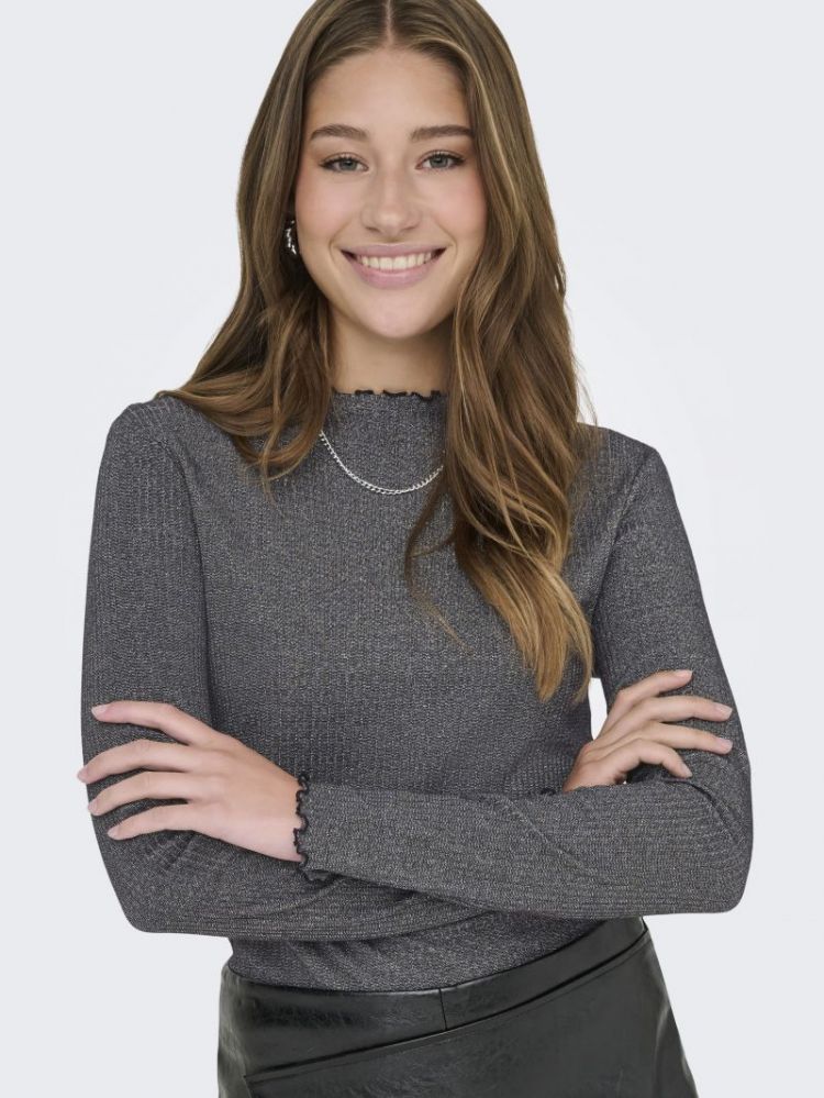 ONLEMMA LIFE LS GLITTER TOP JR 177911001 Black