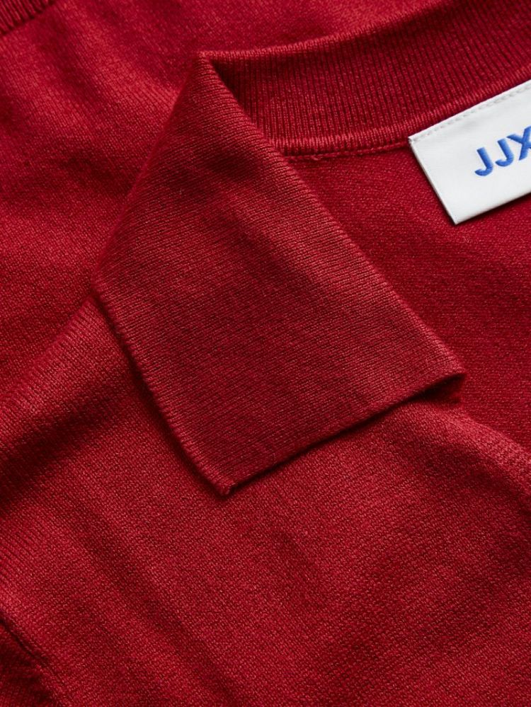 JXLAYLA COMFY SS POLO KNIT 177240 Scarlet