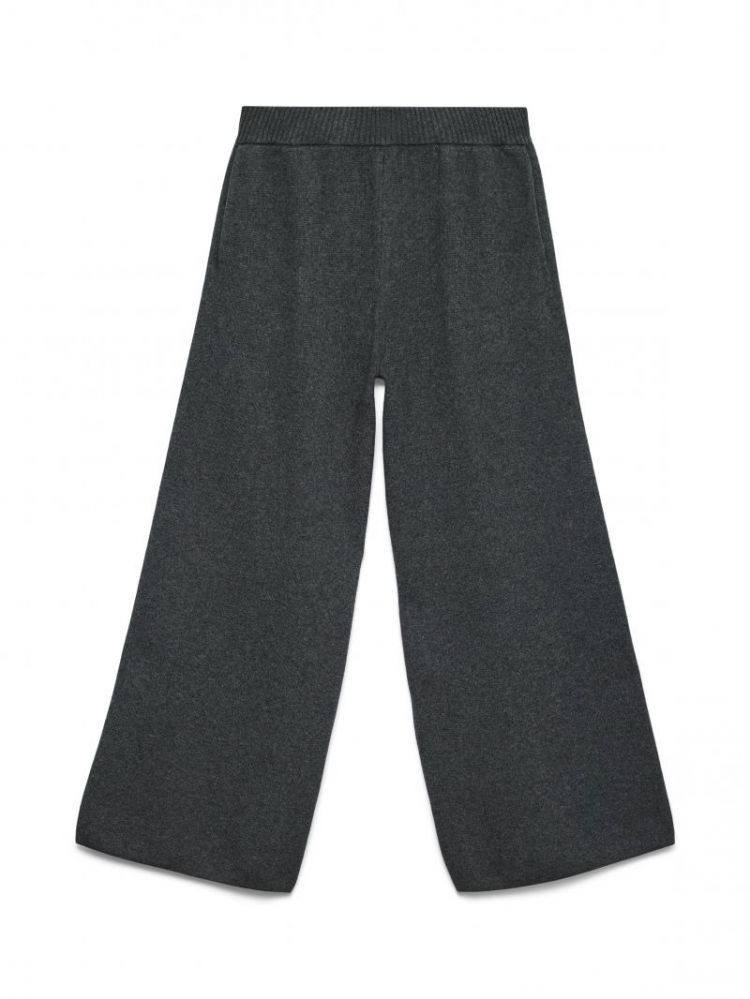 AWUKNO MW ANKLE LOOSE PANT KNI 178996 Dark Gre