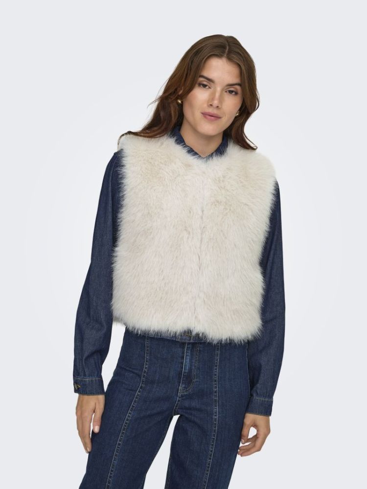 JDYORA FAUX FUR WAISTCOAT OTW 180083 Birch