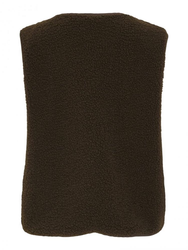 VIADA TEDDY VEST 196326 Coffee B