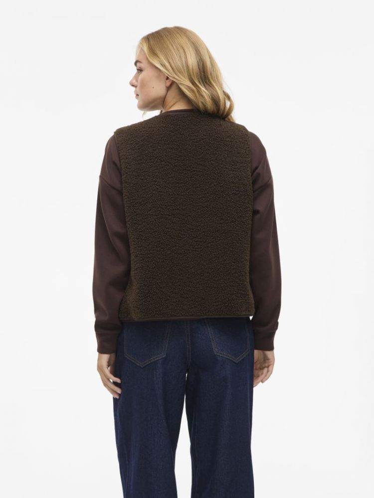 VIADA TEDDY VEST 196326 Coffee B