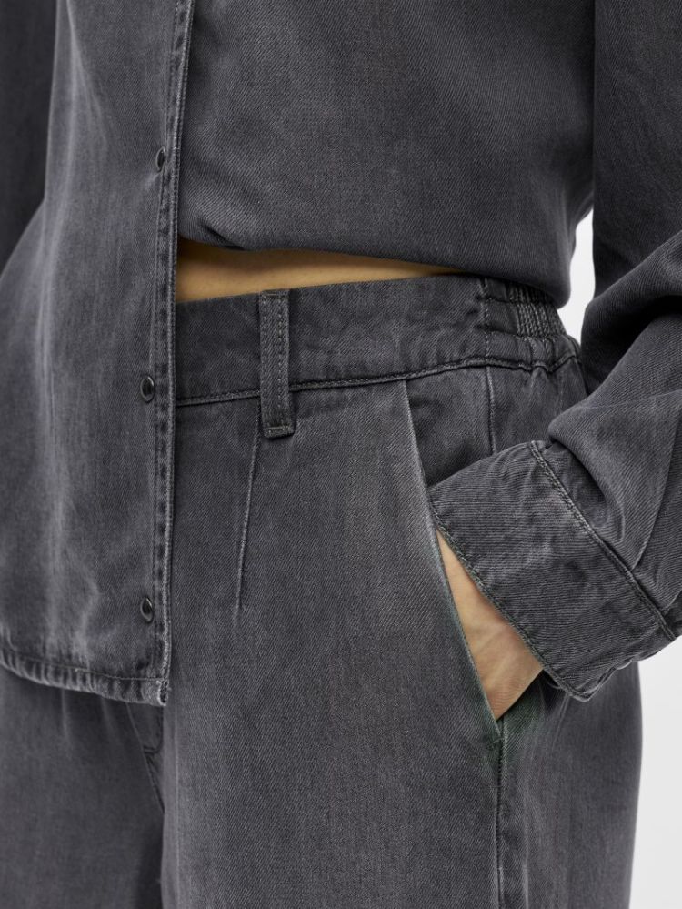OBJFRAME LISA WIDE MW PANT NOO 177981003 Black