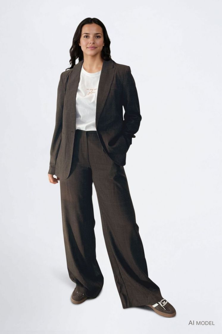 VIFALTE HW TAILORED PANTS 220690001 Natur