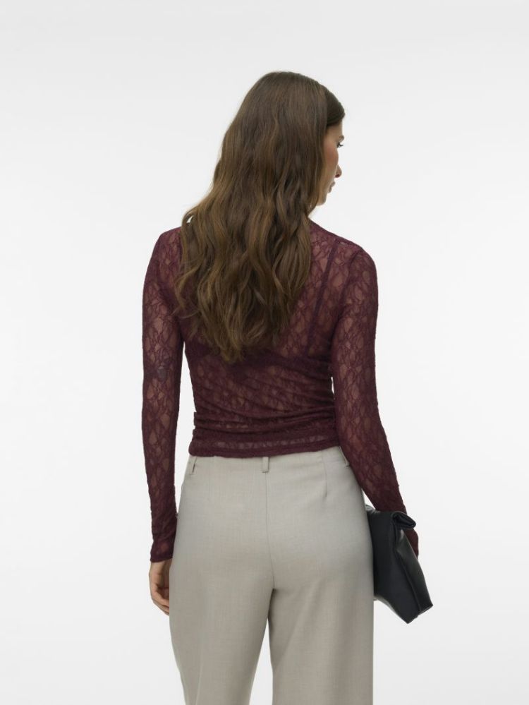 AWTESSY LS O-NECK LACE TOP NOO 213390 Catawba