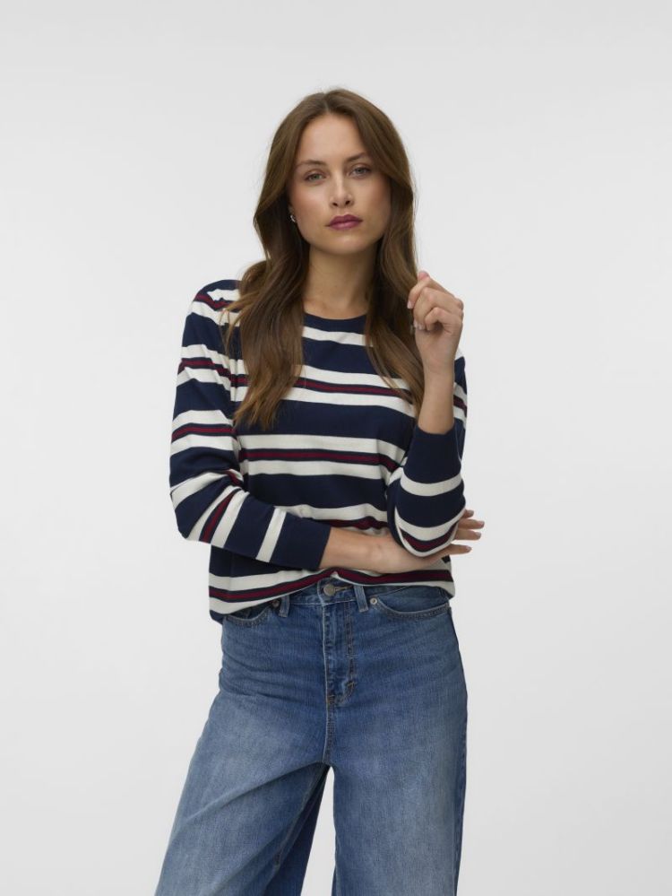 VMSILJE LS O-NECK PULLOVER NOO 188780001 Navy
