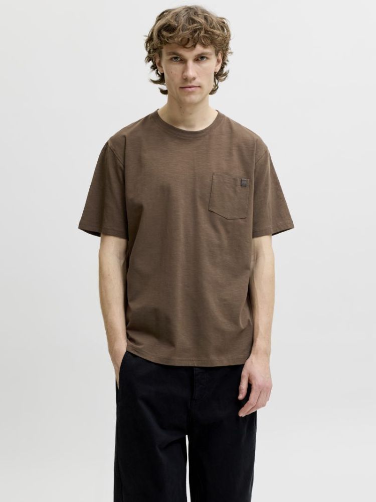 JJEDOVER SLUB TEE SS NOOS 307144 Cocoa